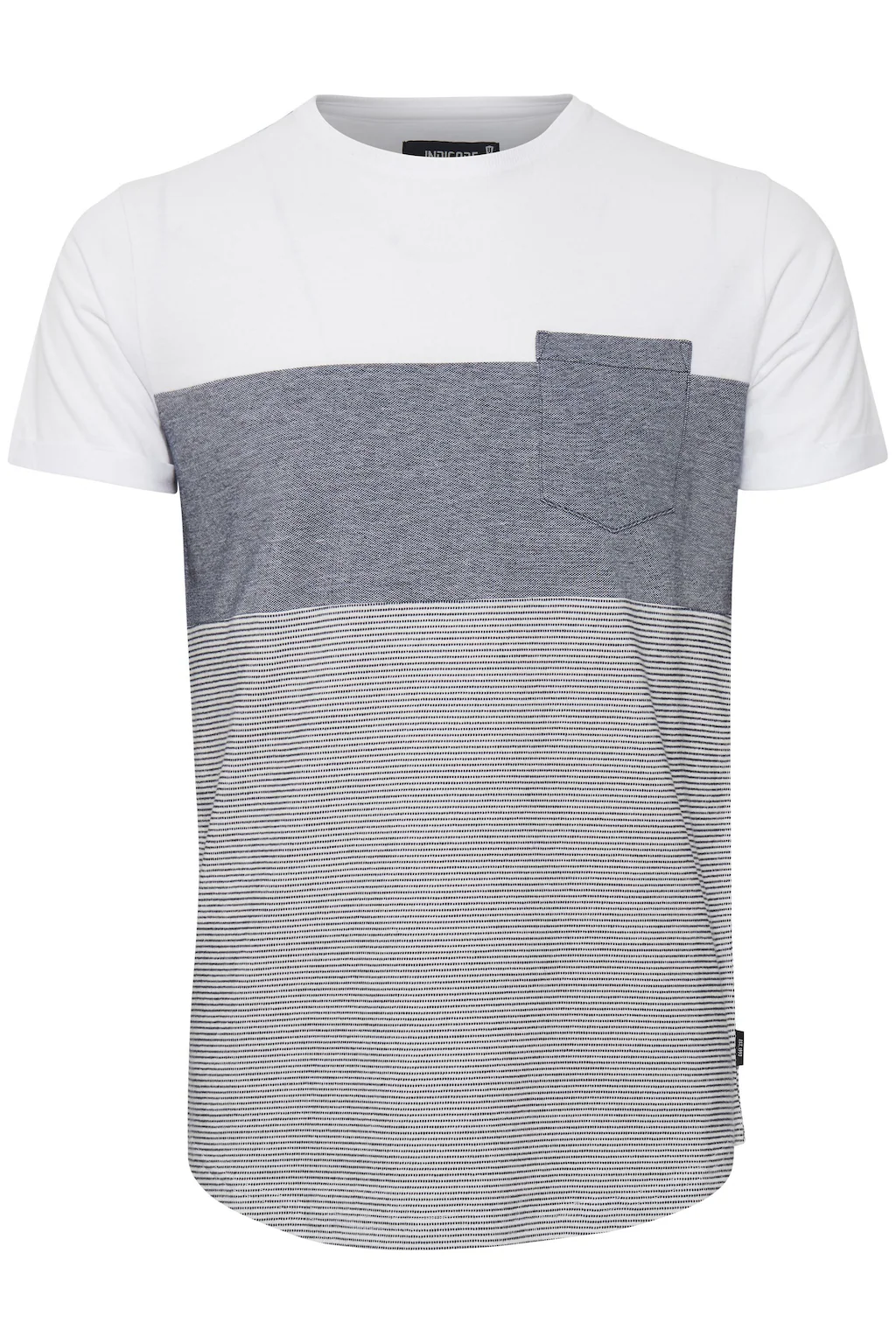 Indicode T-Shirt IDMorler T-Shirt im Colorblock-Look günstig online kaufen