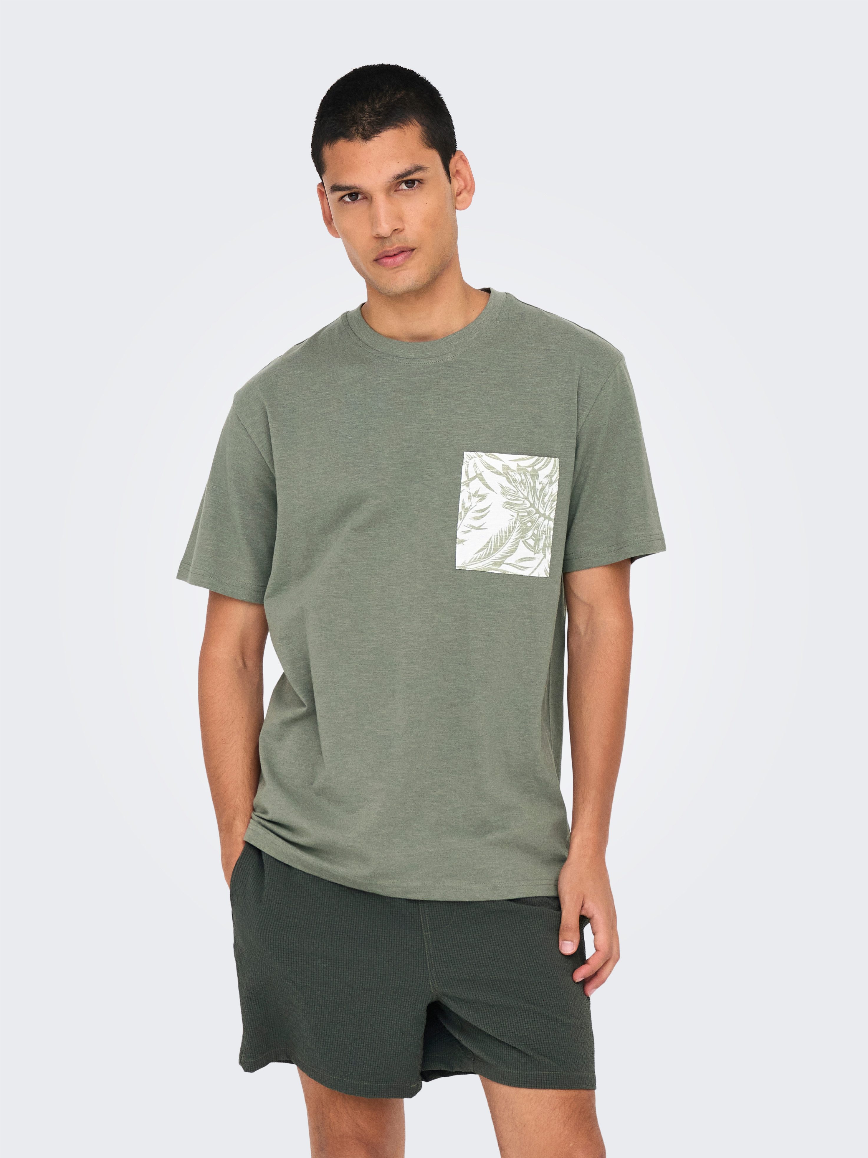 ONLY & SONS Rundhalsshirt ONSPERRY LIFE günstig online kaufen
