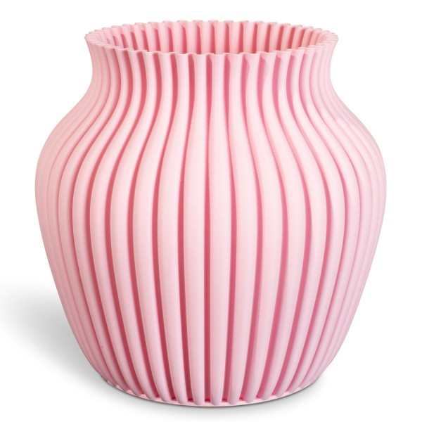 Speaking matte Vase 3D Curve aus Kunststoff pink blossom günstig online kaufen