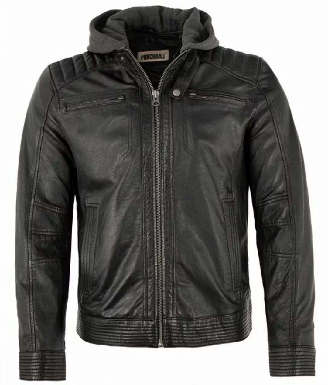 PUNCHBALL Lederjacke PB-HW 22-502 Echtleder Herren Lederjacke Bikerjacke Ka günstig online kaufen