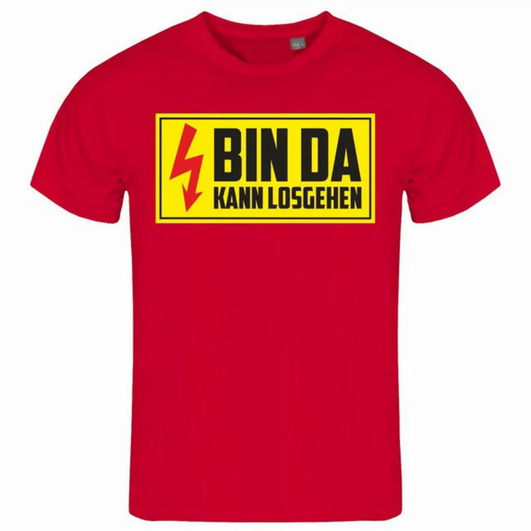 deinshirt Print-Shirt Herren T-Shirt Bin da kann losgehen Funshirt mit Moti günstig online kaufen