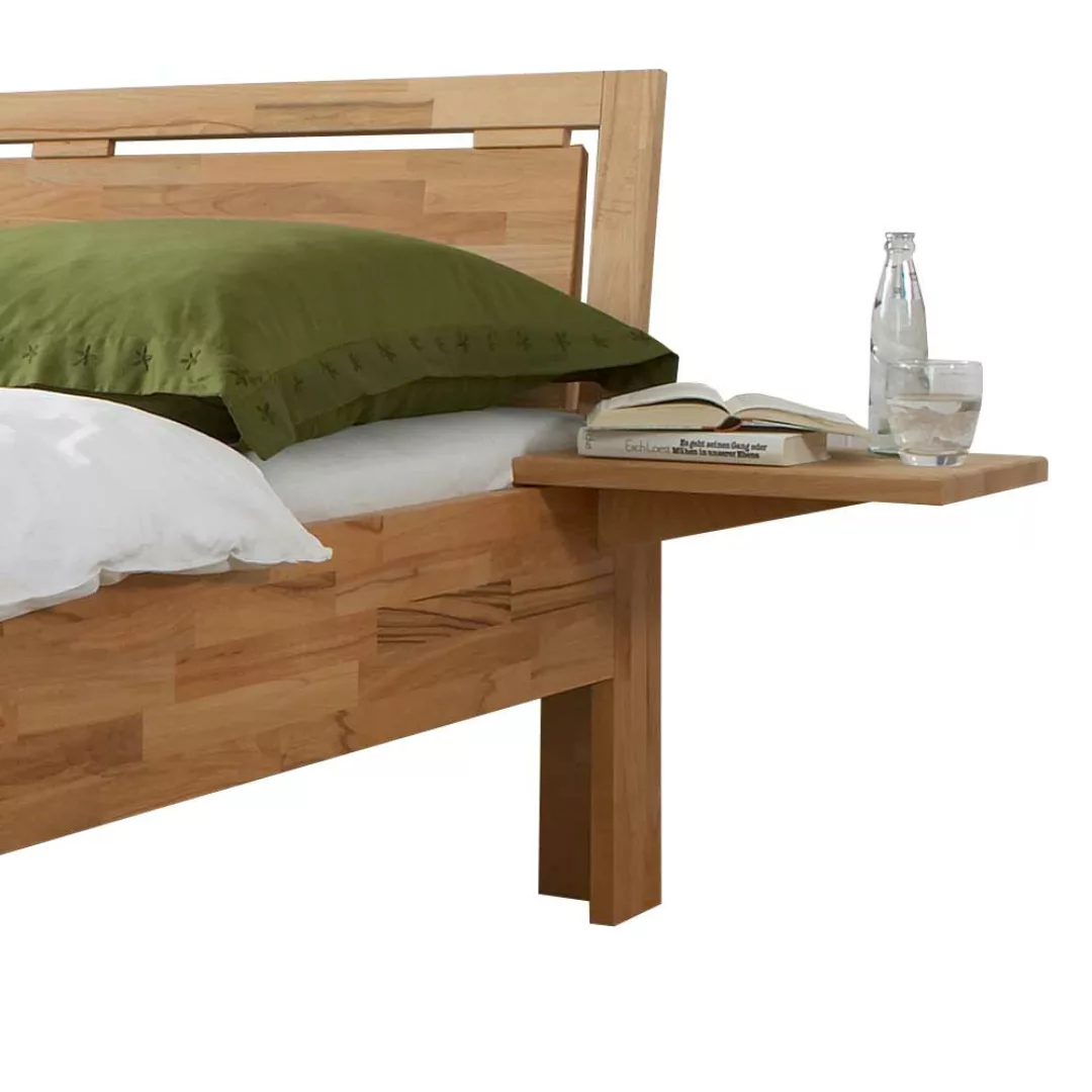 Holz Betten mit Ablagen aus Kernbuche Massivholz geölt (dreiteilig) günstig online kaufen
