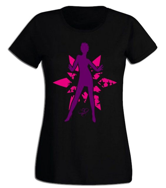 G-graphics T-Shirt Damen T-Shirt - Stargirl Pink-Purple-Collection, Slim-fi günstig online kaufen