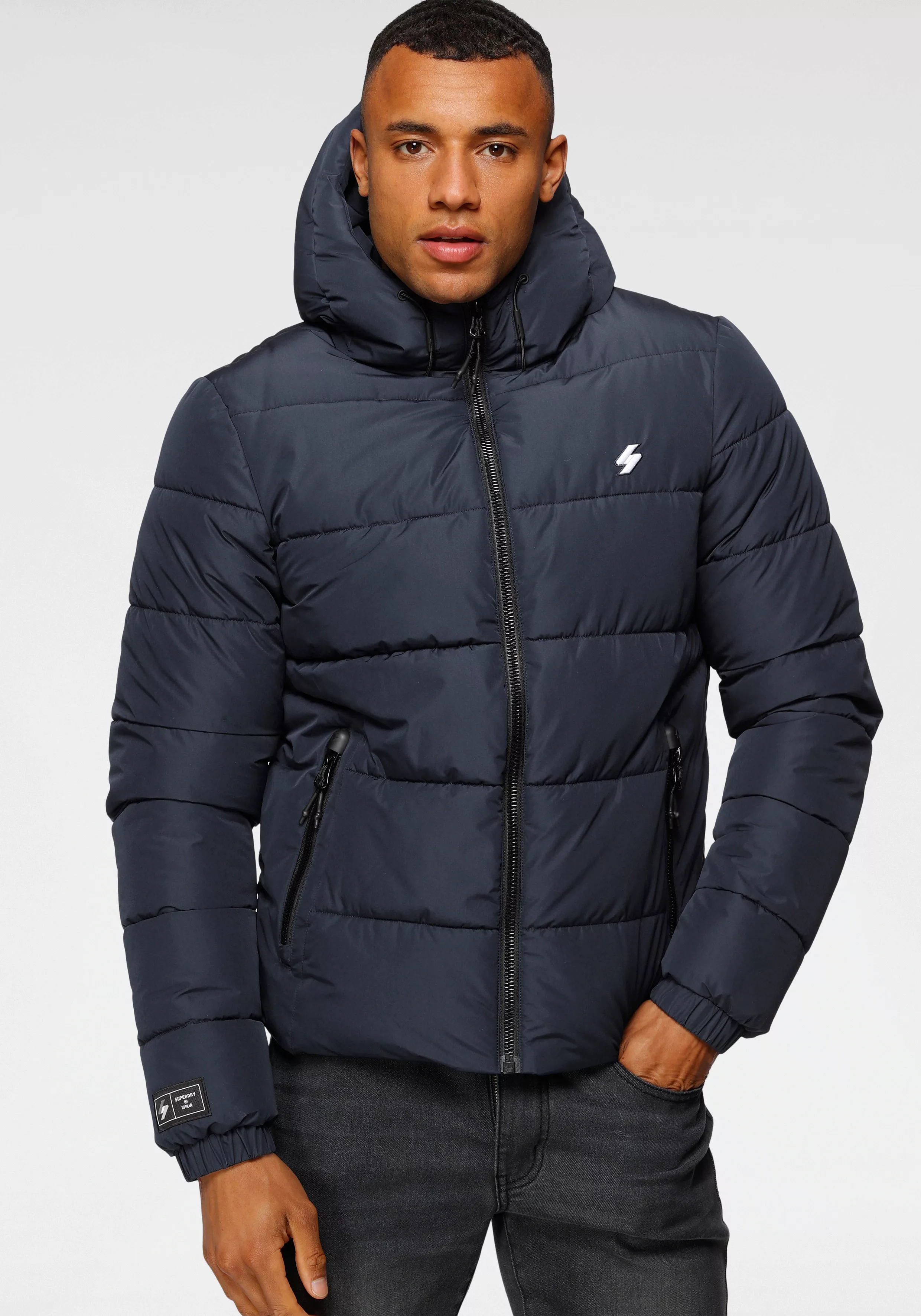 Superdry Steppjacke "HOODED SPORTS PUFFR JACKET", mit Kapuze günstig online kaufen