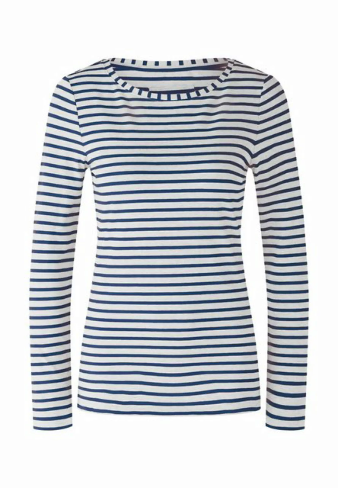 Oui Langarmshirt SUMIKO Langarmshirt elastische Cotton-Modalmischung günstig online kaufen