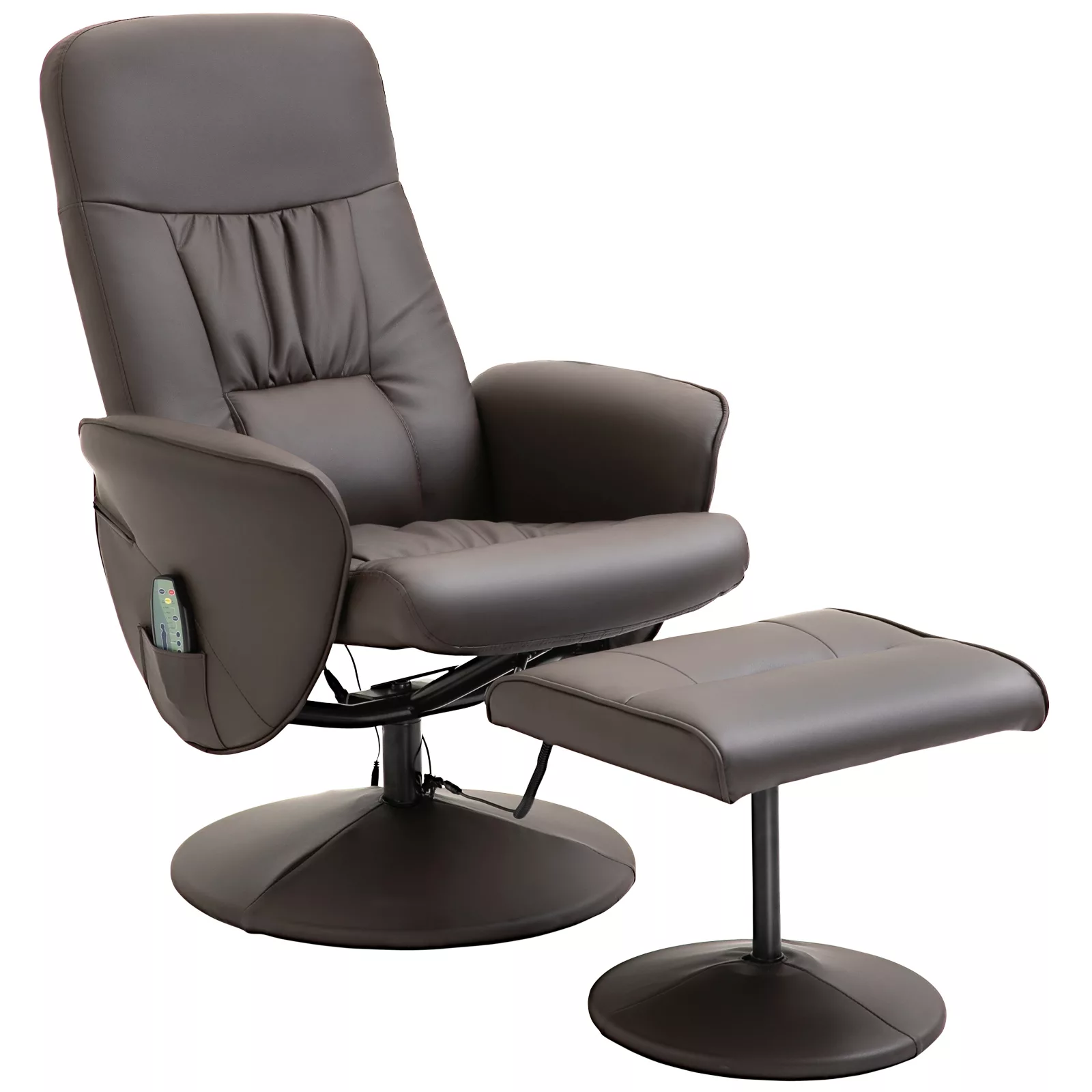 HOMCOM Relaxsessel mit Fußhocker Stauraum Massagesessel TV-Sessel Liegesess günstig online kaufen
