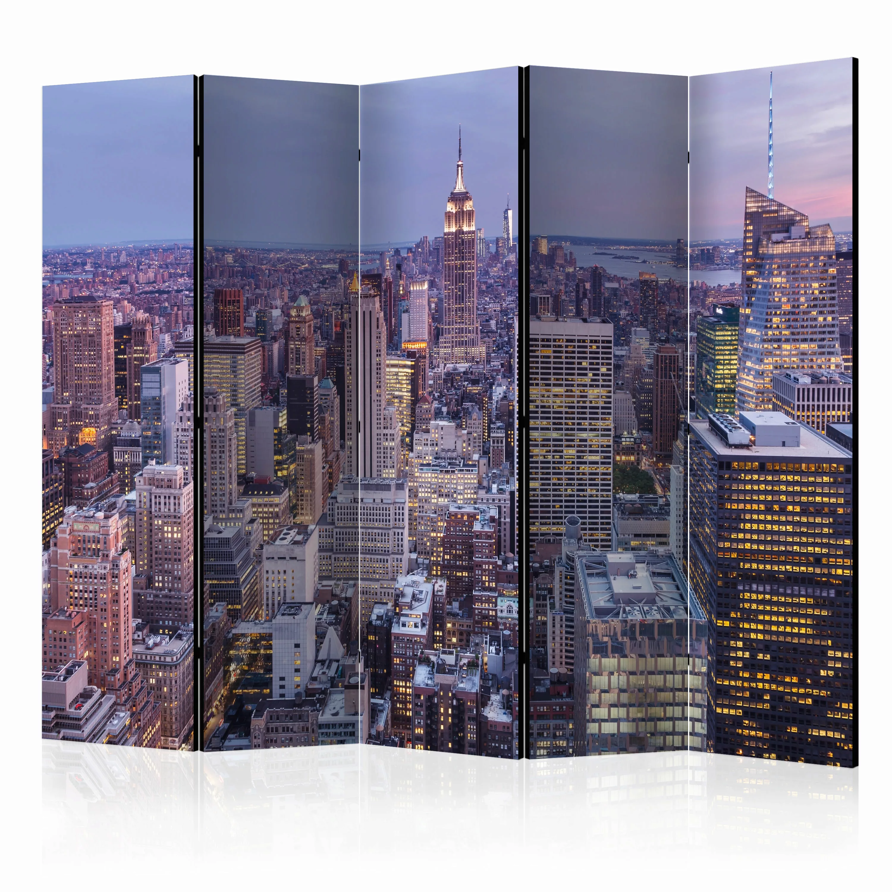 5-teiliges Paravent - Evening City Ii [room Dividers] günstig online kaufen