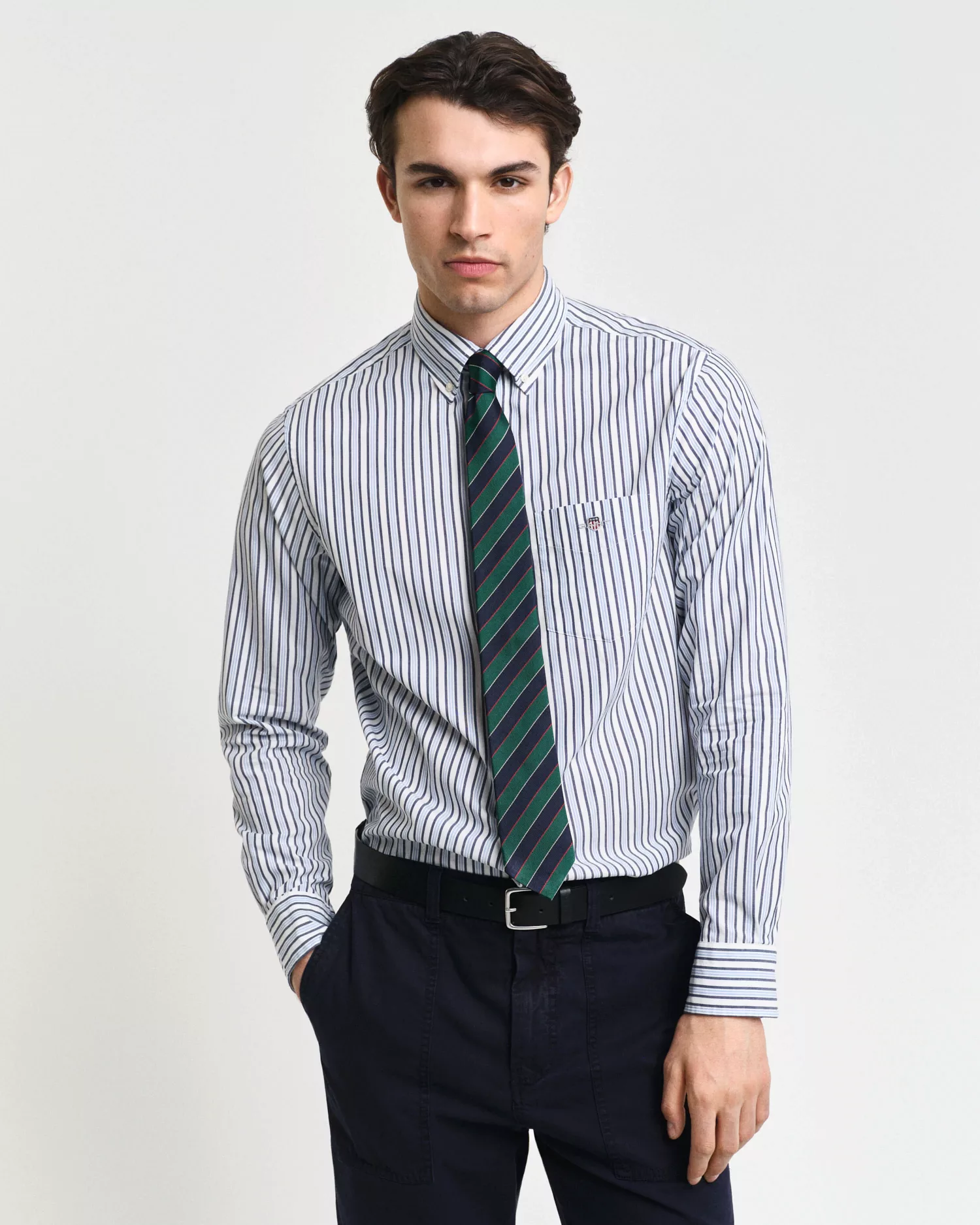 Gant Langarmhemd REG POPLIN STRIPE SHIRT Regular Fit Popeline Hemd mit Stre günstig online kaufen