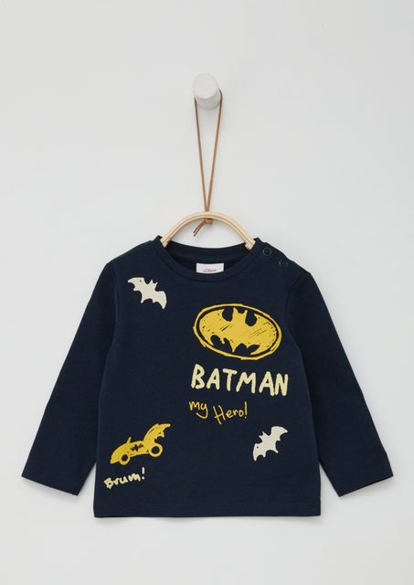 s.Oliver Langarmshirt Langarmshirt mit Batman®-Print günstig online kaufen