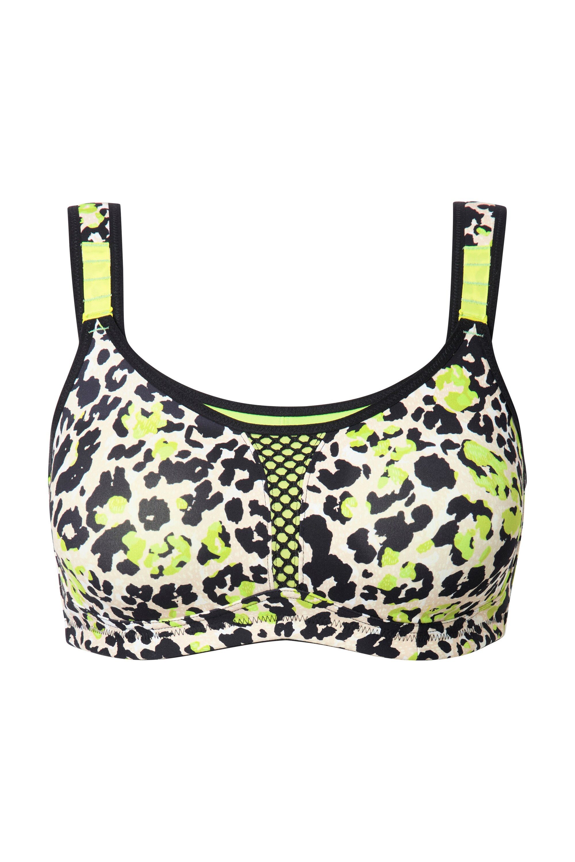 Ulla Popken Sport-BH Sport-BH Leomuster bügellos günstig online kaufen