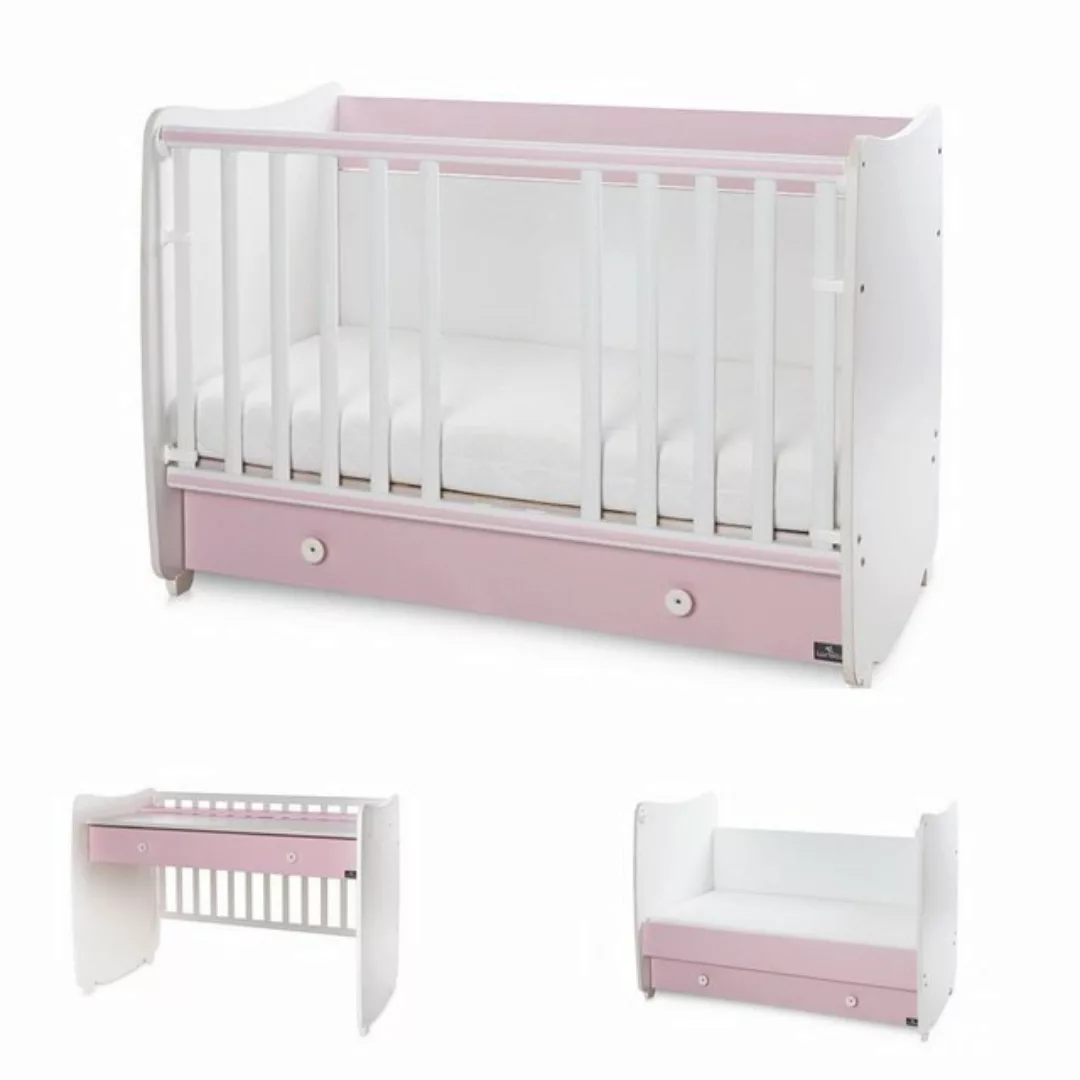 Lorelli Komplettbett Babybett Dream NEW, 60 x 120 cm umbaubar Schreibtisch günstig online kaufen