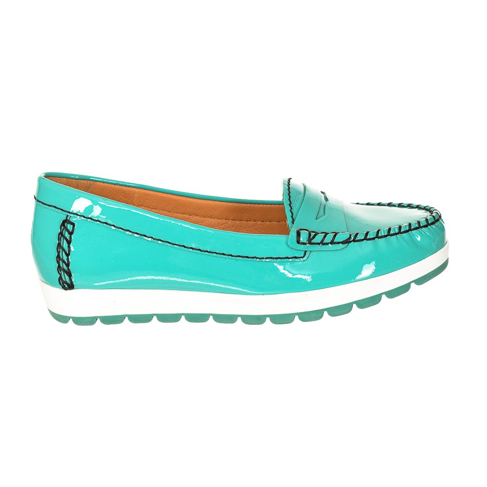 Geox Plateau-loafer Aus Leder Für Damen EU 35 Water Marine günstig online kaufen