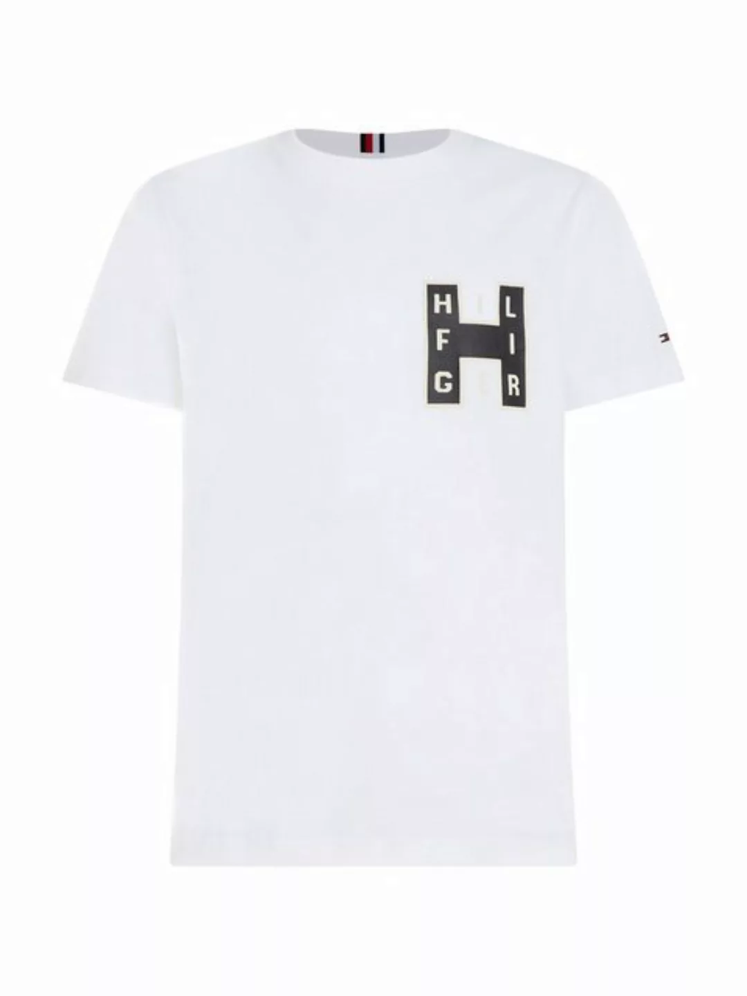 Tommy Hilfiger Kurzarmshirt VARSITY H TEE mit großem Hilfiger Druck auf der günstig online kaufen