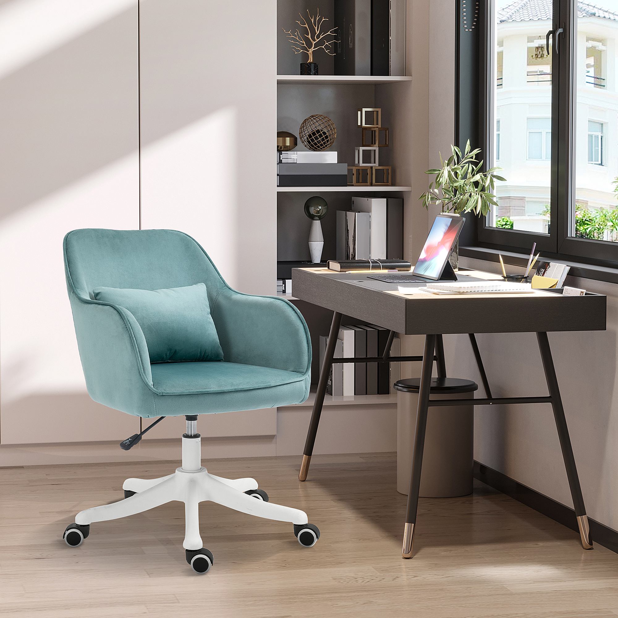 Vinsetto Wohnzimmer Drehstuhl, Massage Bürostuhl, Schreibtischstuhl mit Len günstig online kaufen