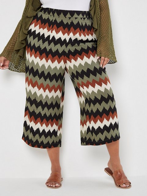 Apricot Culotte Chevron-Muster, mit elastischem Bund günstig online kaufen