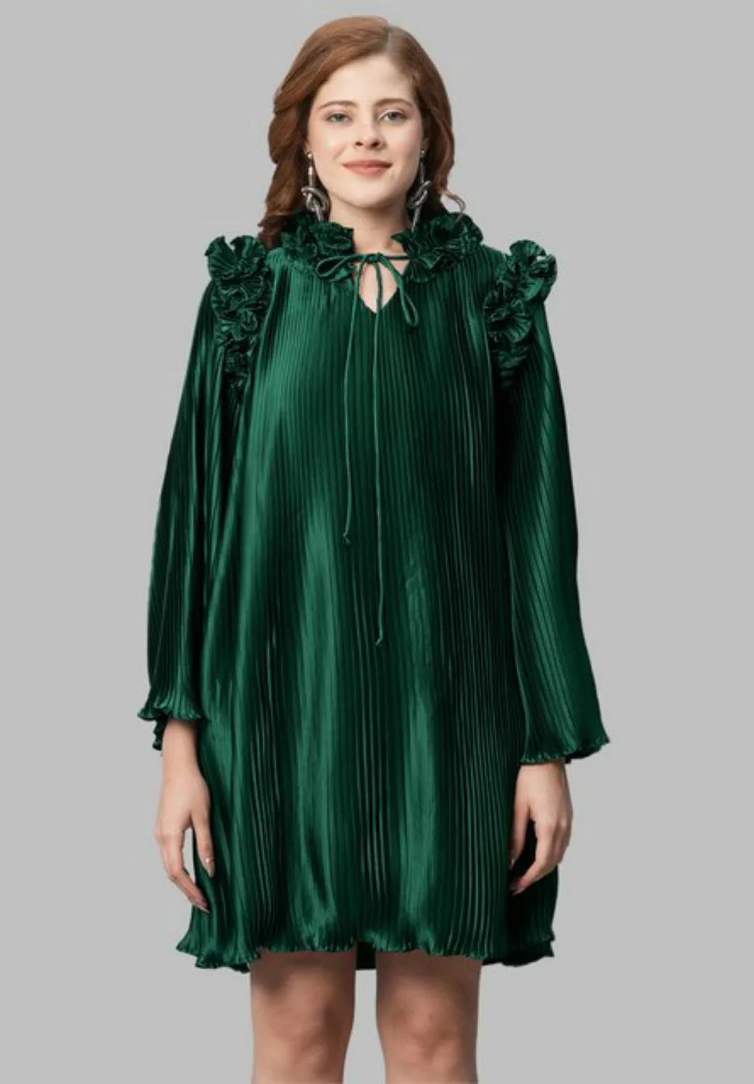 MISH Minikleid Angela Rüschendetail, weite Ärmel, Mini günstig online kaufen