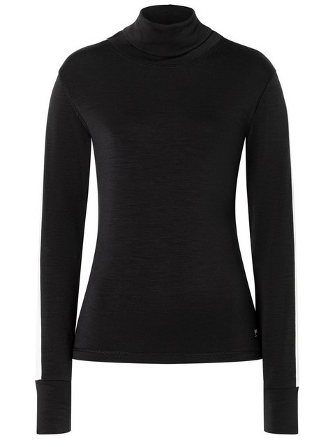 SUPER.NATURAL Sweatshirt für Damen, Merino COLORADO ROLL NECK mit Streifen, günstig online kaufen