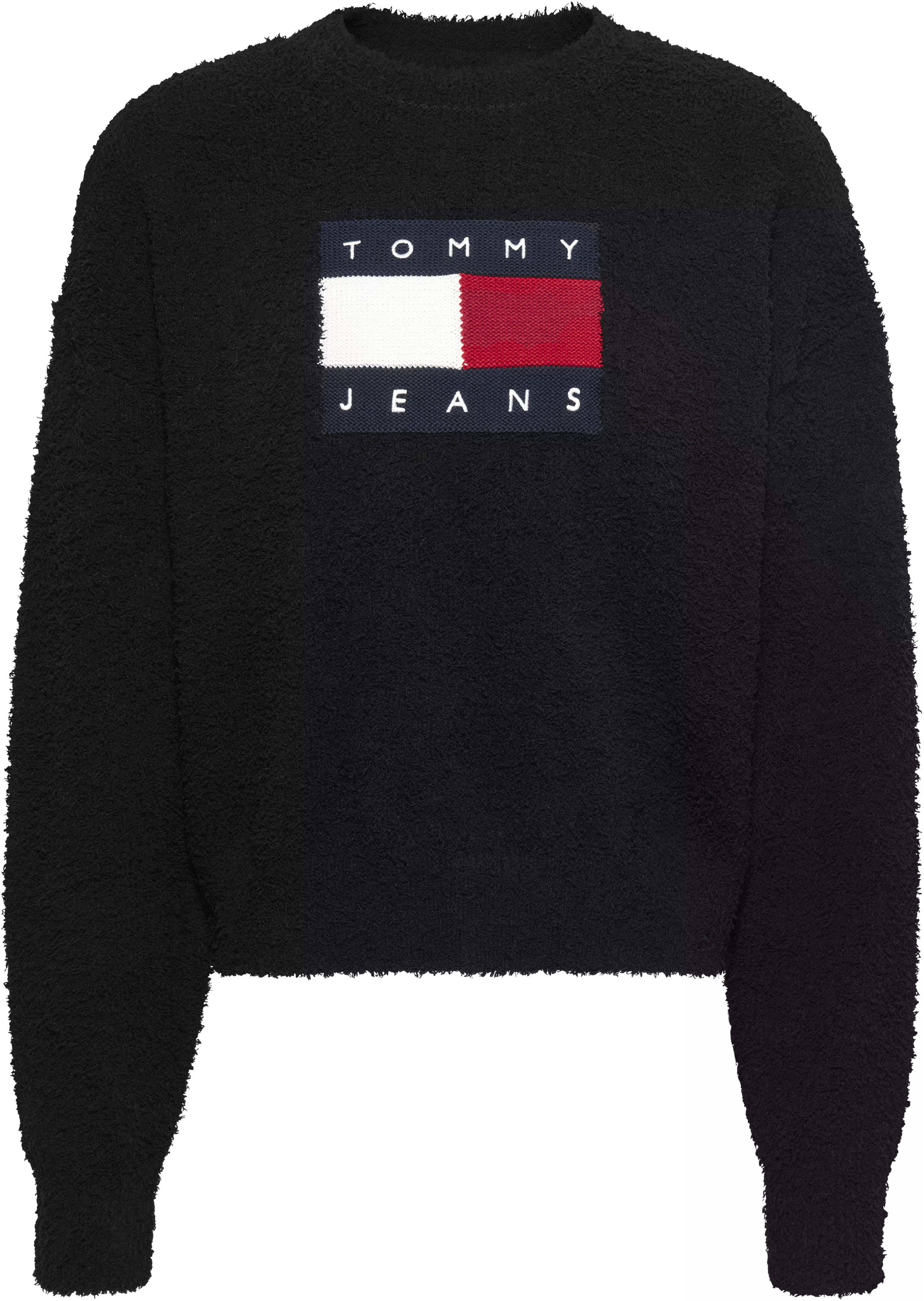 Tommy Jeans Strickpullover "TJW CENTER FLAG SWEATER EXT", mit Rundhalsaussc günstig online kaufen