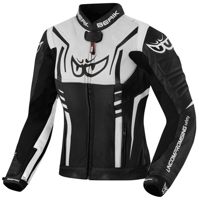 Berik Motorradjacke Striper Damen Motorrad Lederjacke günstig online kaufen