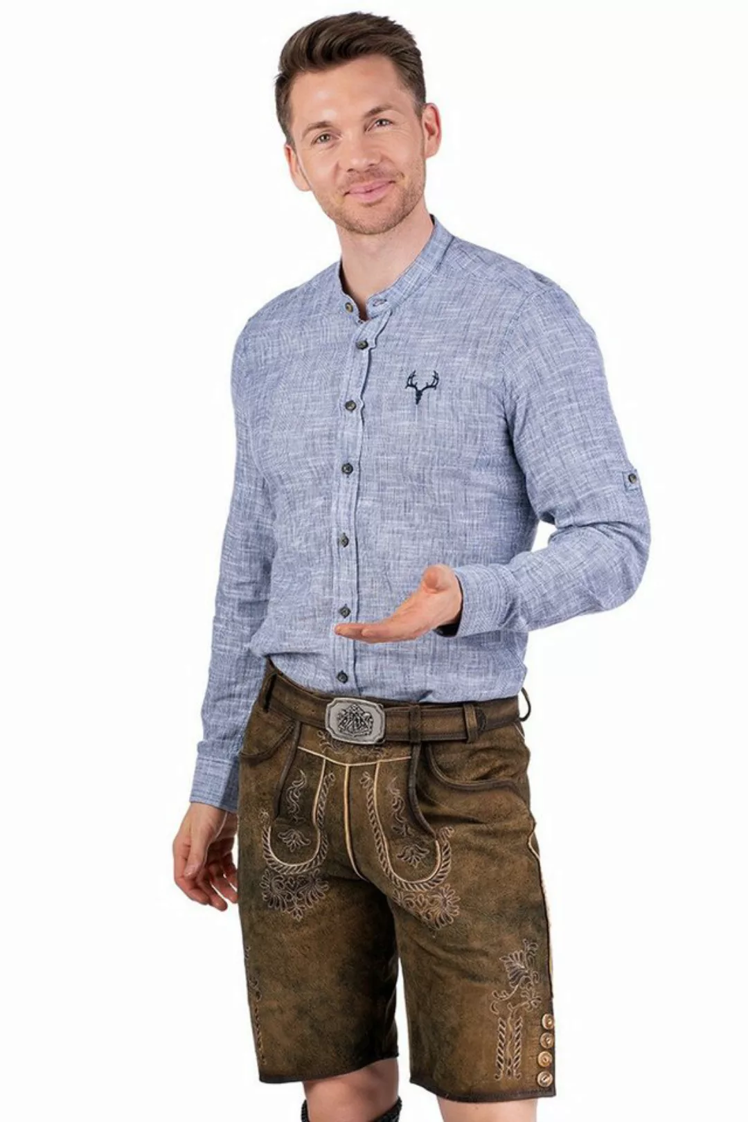 Hammerschmid Trachtenlederhose Lederhose Herren kurz - PARSDORF - antik bra günstig online kaufen