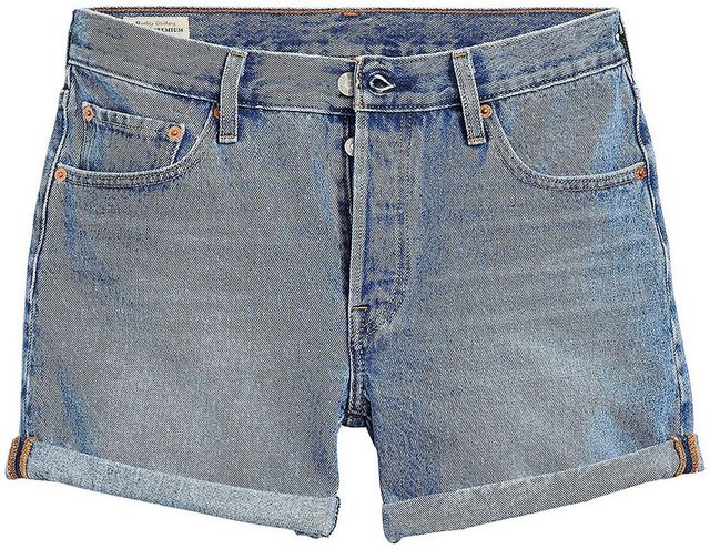 Levi's® Jeansshorts 501 Short Long Mit Knopfverschluss und krempelbarem Sau günstig online kaufen