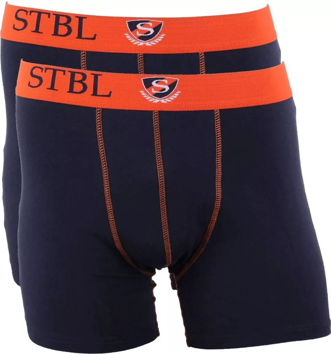 Suitable Boxershort 2Pack Dunkelblau Orange - Größe XXL günstig online kaufen