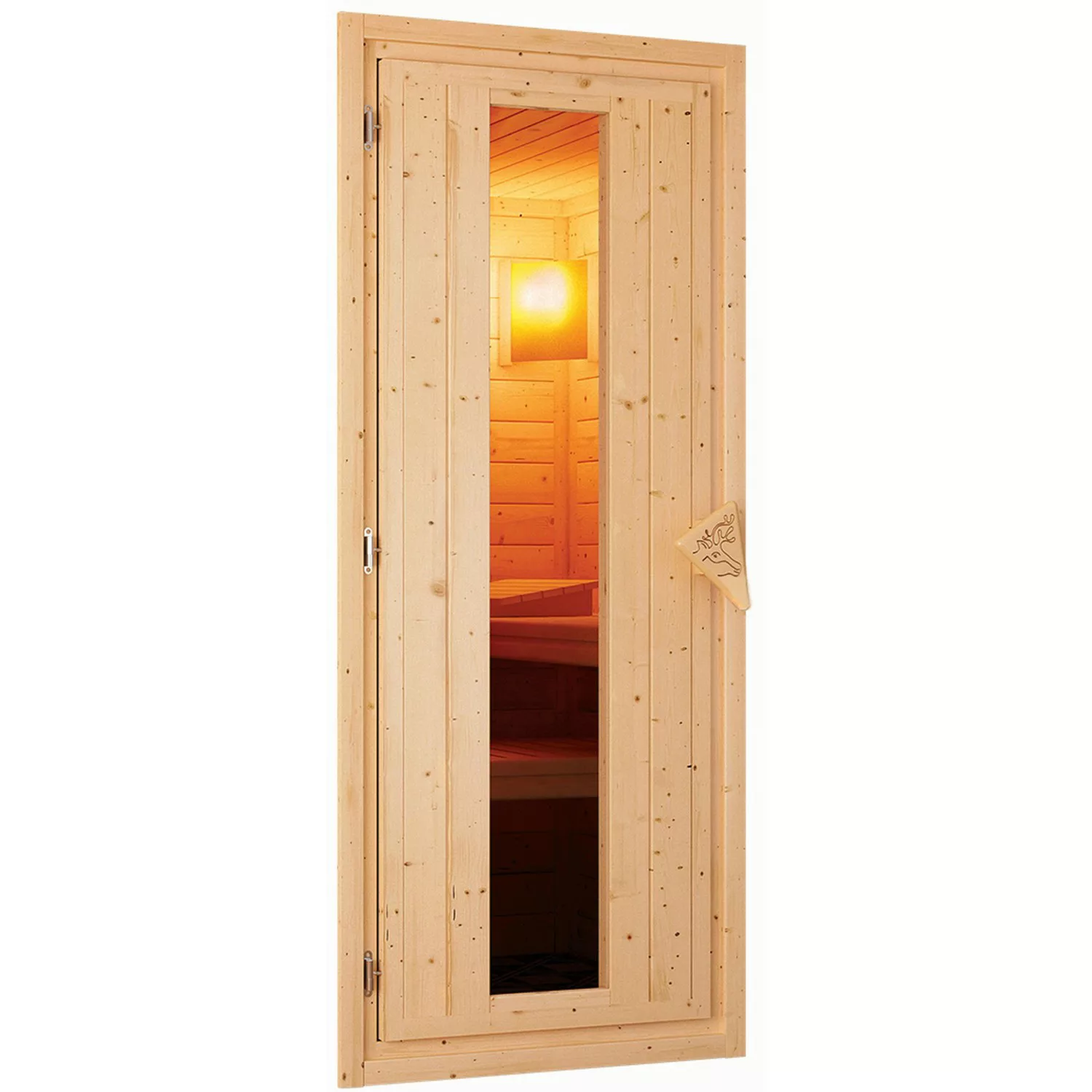 Karibu Türpaket Sauna Holztür mit Isolierglas 68 mm 655 * 1750 mm günstig online kaufen