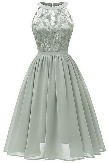 BlauWave A-Linien-Kleid Rückenfreies A-Linien-Kleid mit floraler Spitze für günstig online kaufen