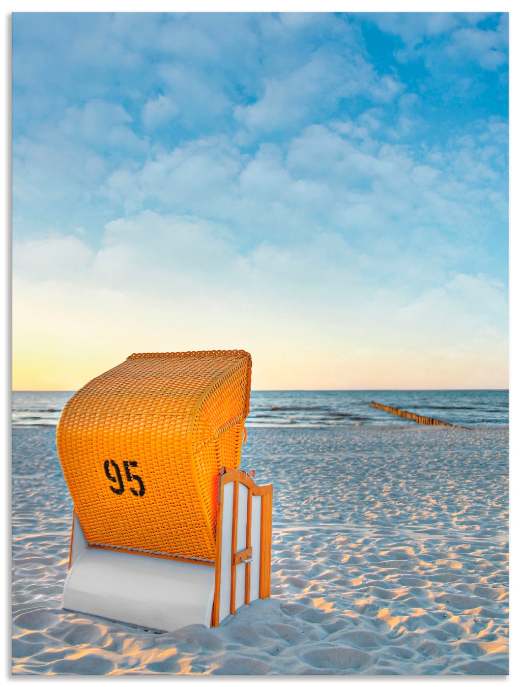 Artland Wandbild "Ostsee7 - Strandkorb", Strand, (1 St.), als Alubild, Outd günstig online kaufen