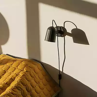 HAY Noc Wall LED-Wandlampe mit Stecker, dunkelgrau günstig online kaufen