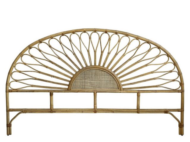 Chic Antique Bettgestell Kopfteil mit Muster H110/L180/B4 cm natur Rattan B günstig online kaufen