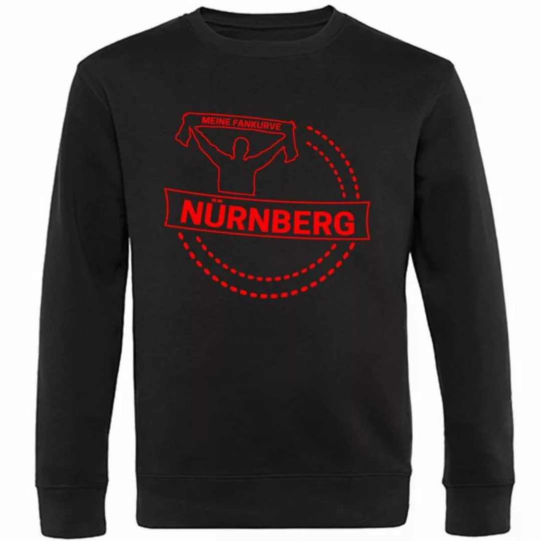 multifanshop Sweatshirt Nürnberg - Meine Fankurve - Pullover günstig online kaufen