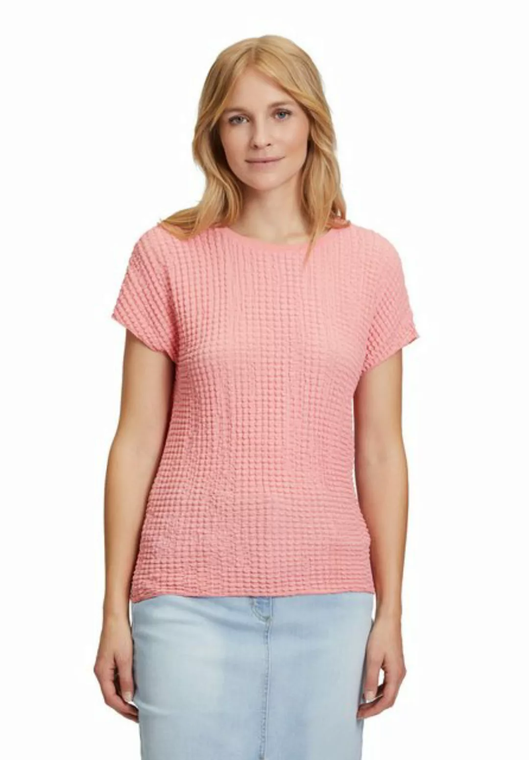 Betty Barclay Kurzarmshirt "Betty Barclay Strukturshirt mit U-Boot-Ausschni günstig online kaufen