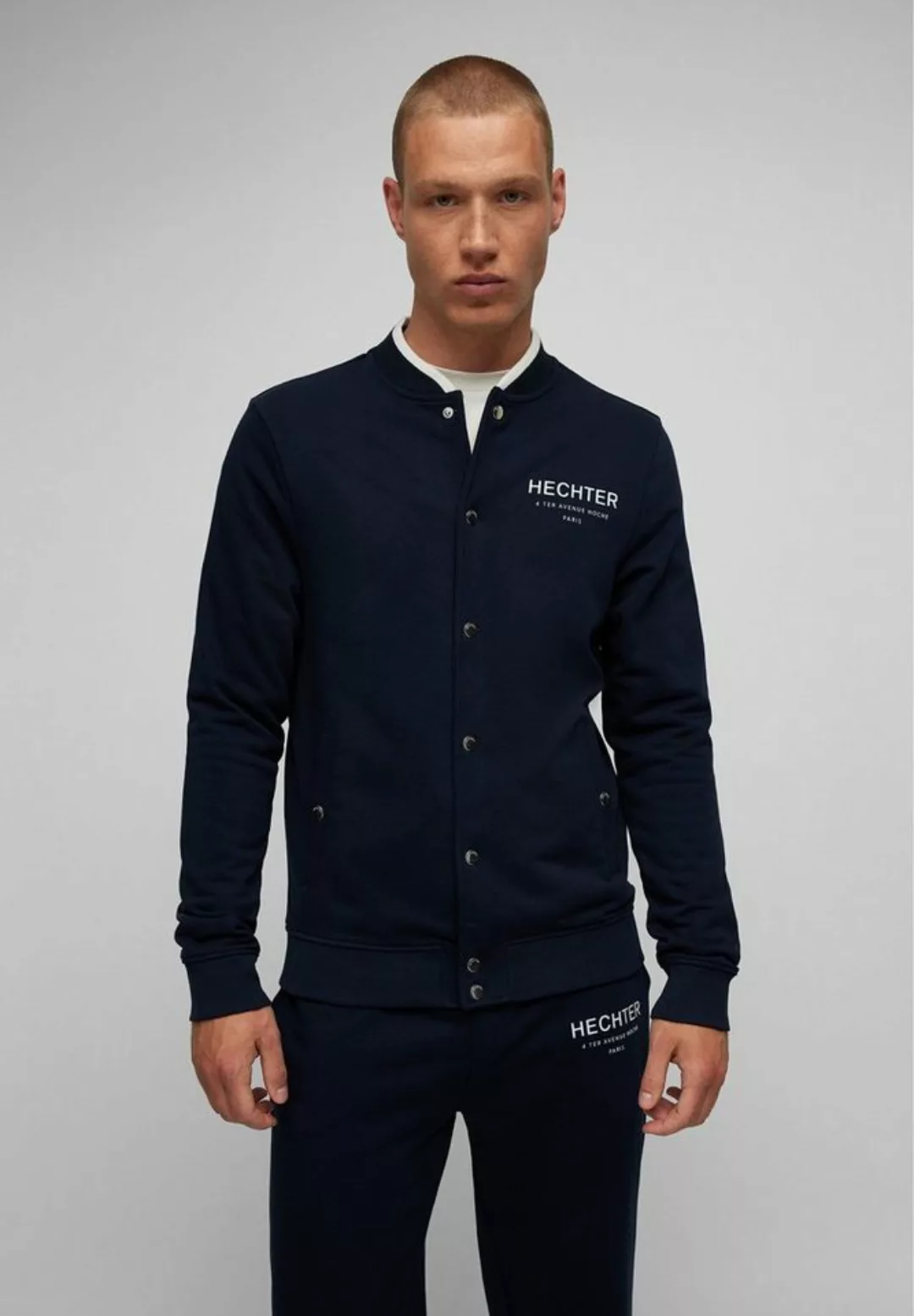 HECHTER PARIS Sweatjacke mit Stehkragen günstig online kaufen