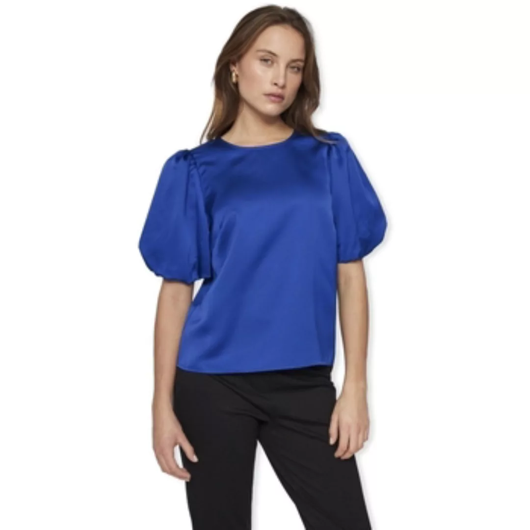 Vila  Blusen Noos Top Ellette - Mazarine Blue günstig online kaufen