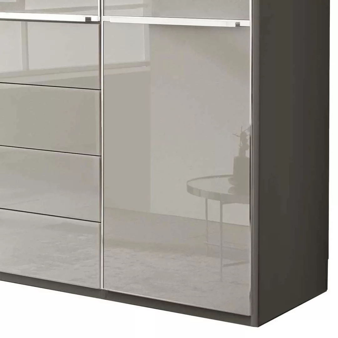 Drehtürschrank zweifarbig Kleiderschrank in modernem Design 216 cm hoch günstig online kaufen