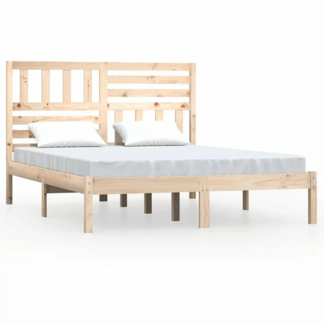 vidaXL Bettgestell Massivholzbett Kiefer 150x200 cm 5FT King Size Bett Bett günstig online kaufen