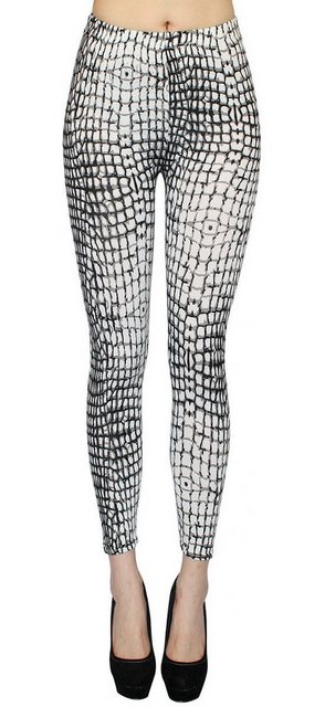 dy_mode Leggings Damen Leggings Tiger Muster Animal Print Fitnesshose Zebra günstig online kaufen