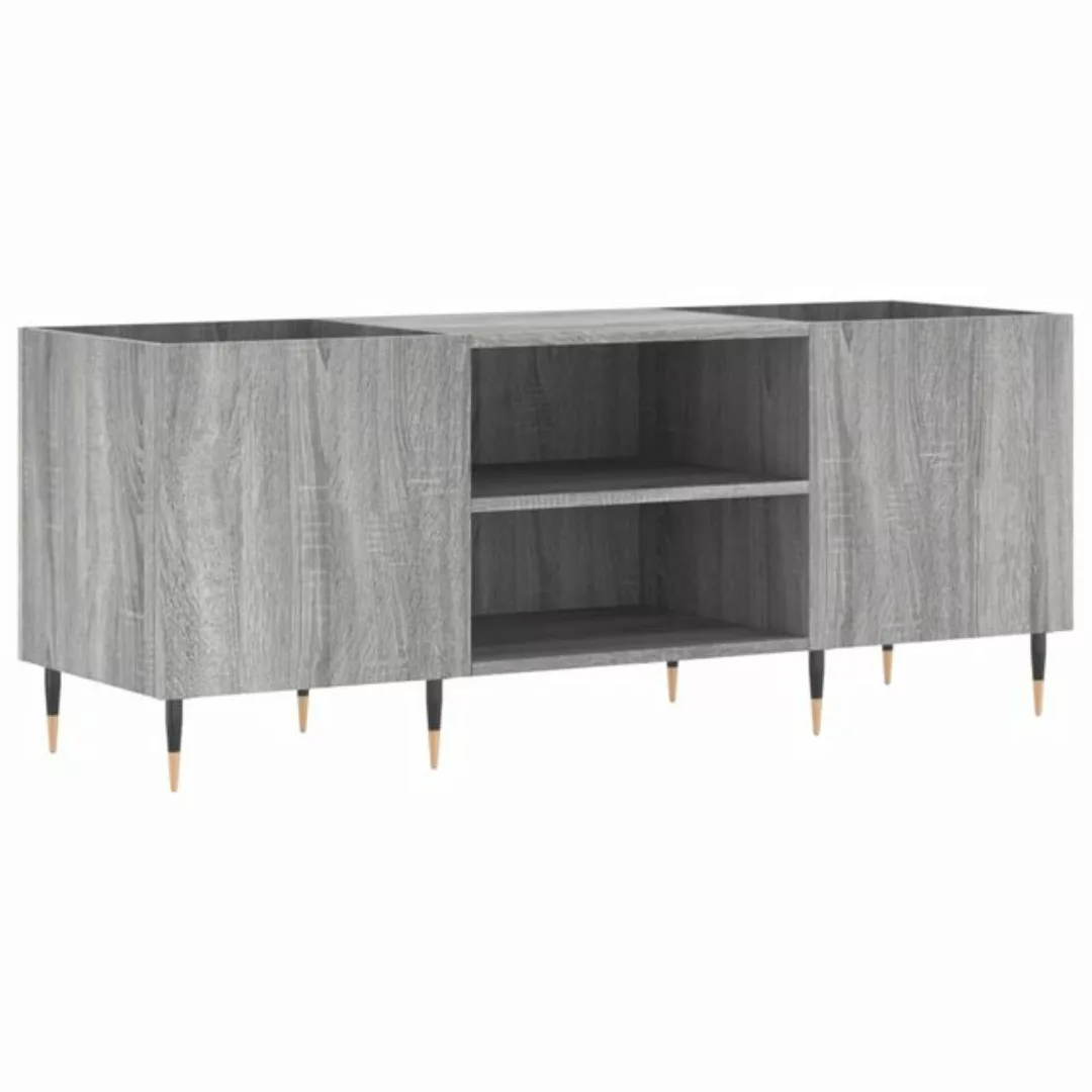 vidaXL Beistellschrank Plattenschrank Grau Sonoma 121x38x48 cm Holzwerkstof günstig online kaufen