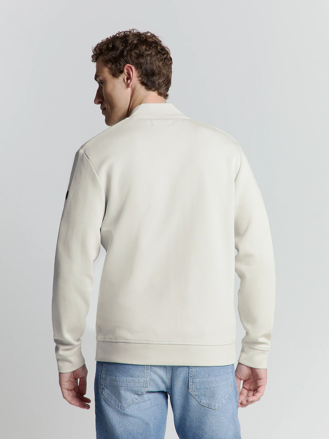 NO EXCESS Sweater "No Excess Jacquard sweatshirt mit Vollreißverschluss" günstig online kaufen