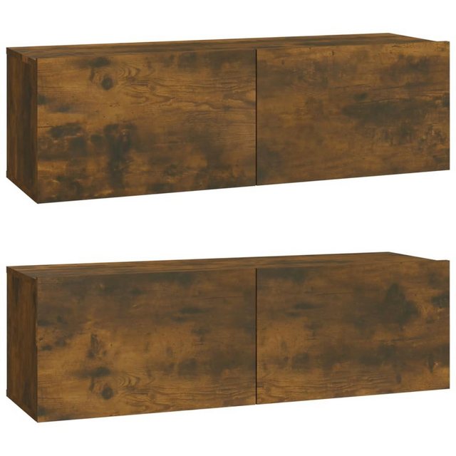 furnicato TV-Schrank TV-Wandschränke 2 Stk. Räuchereiche 100x30x30 cm Holzw günstig online kaufen