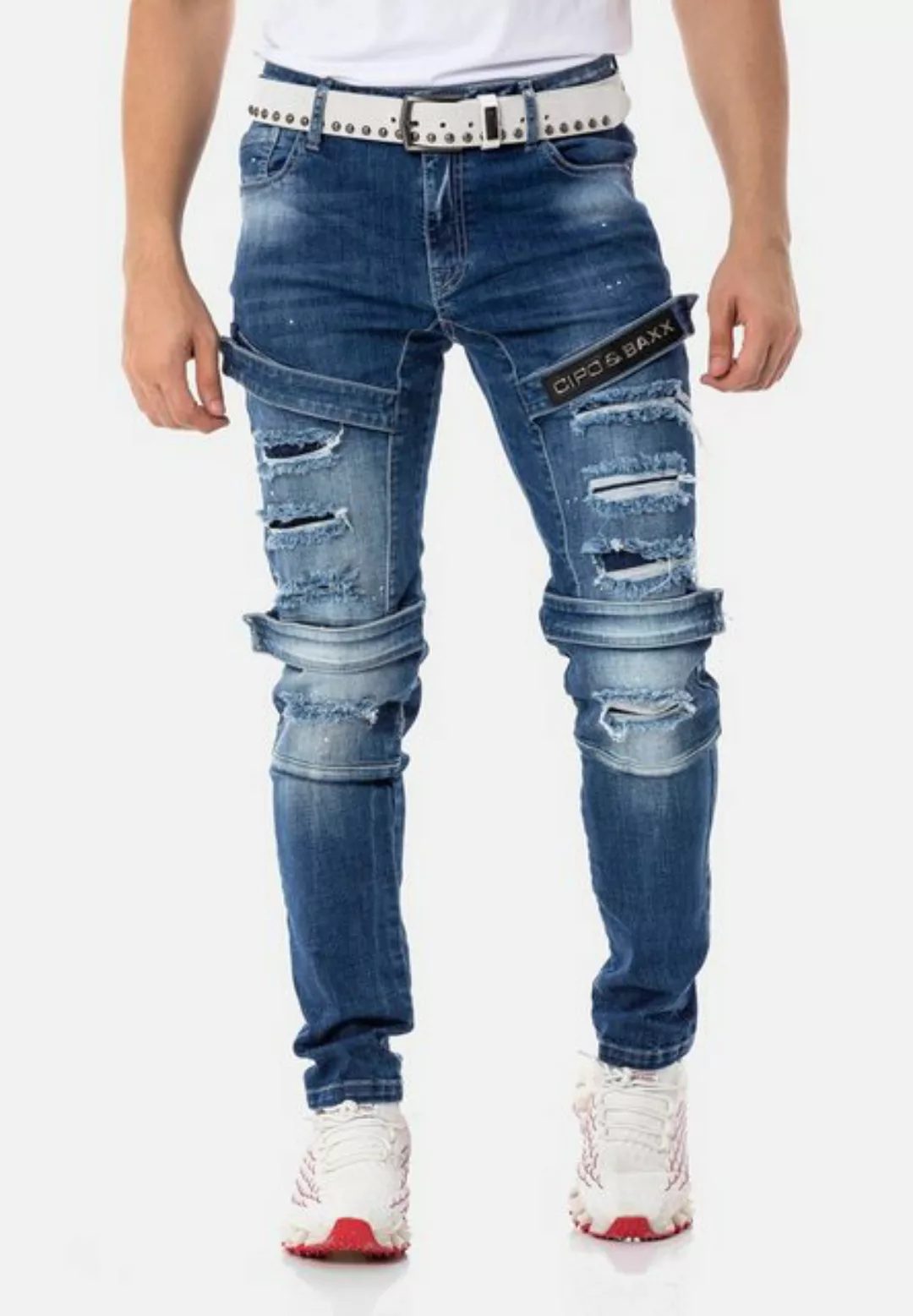 Cipo & Baxx Straight-Jeans in geradem Schnitt günstig online kaufen