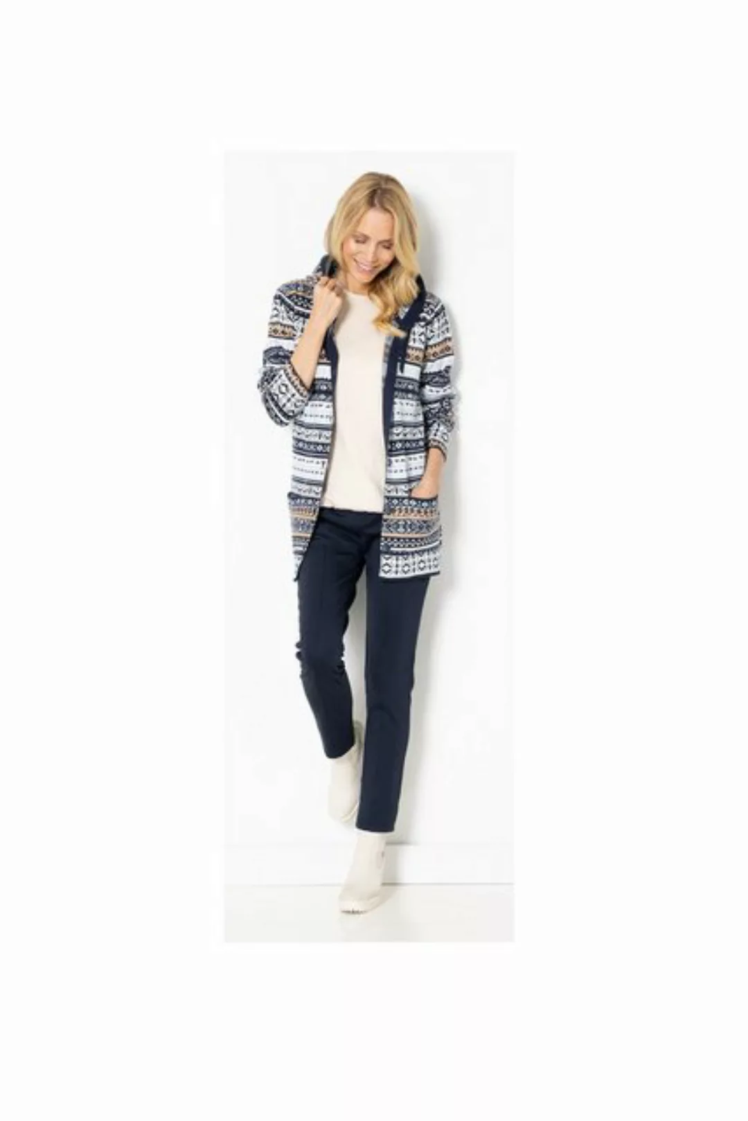 SER Strickjacke Strickjacke Norweger Design W8240334 auch in großen Größen günstig online kaufen