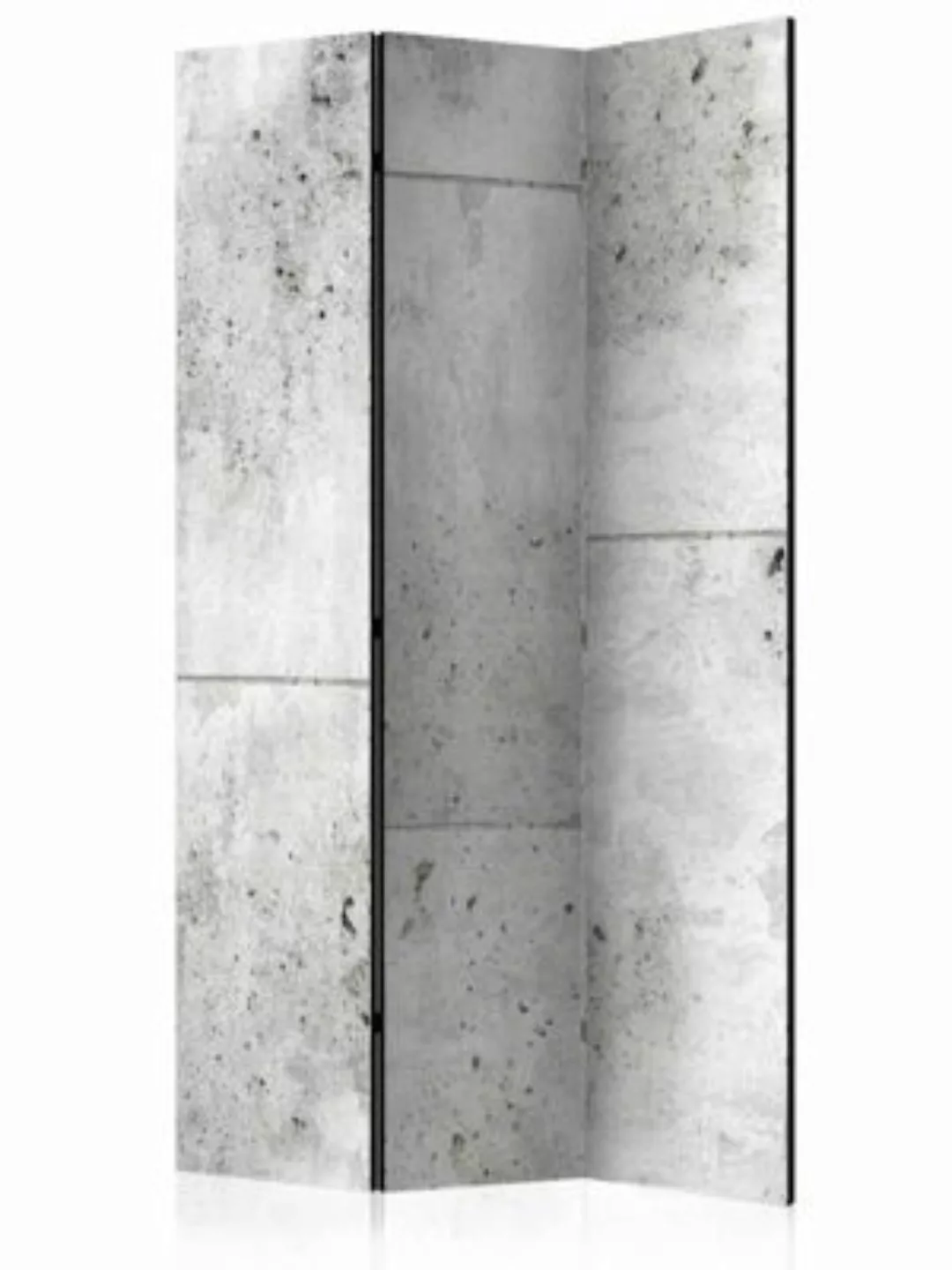artgeist Paravent Concretum murum [Room Dividers] grau/weiß Gr. 135 x 172 günstig online kaufen