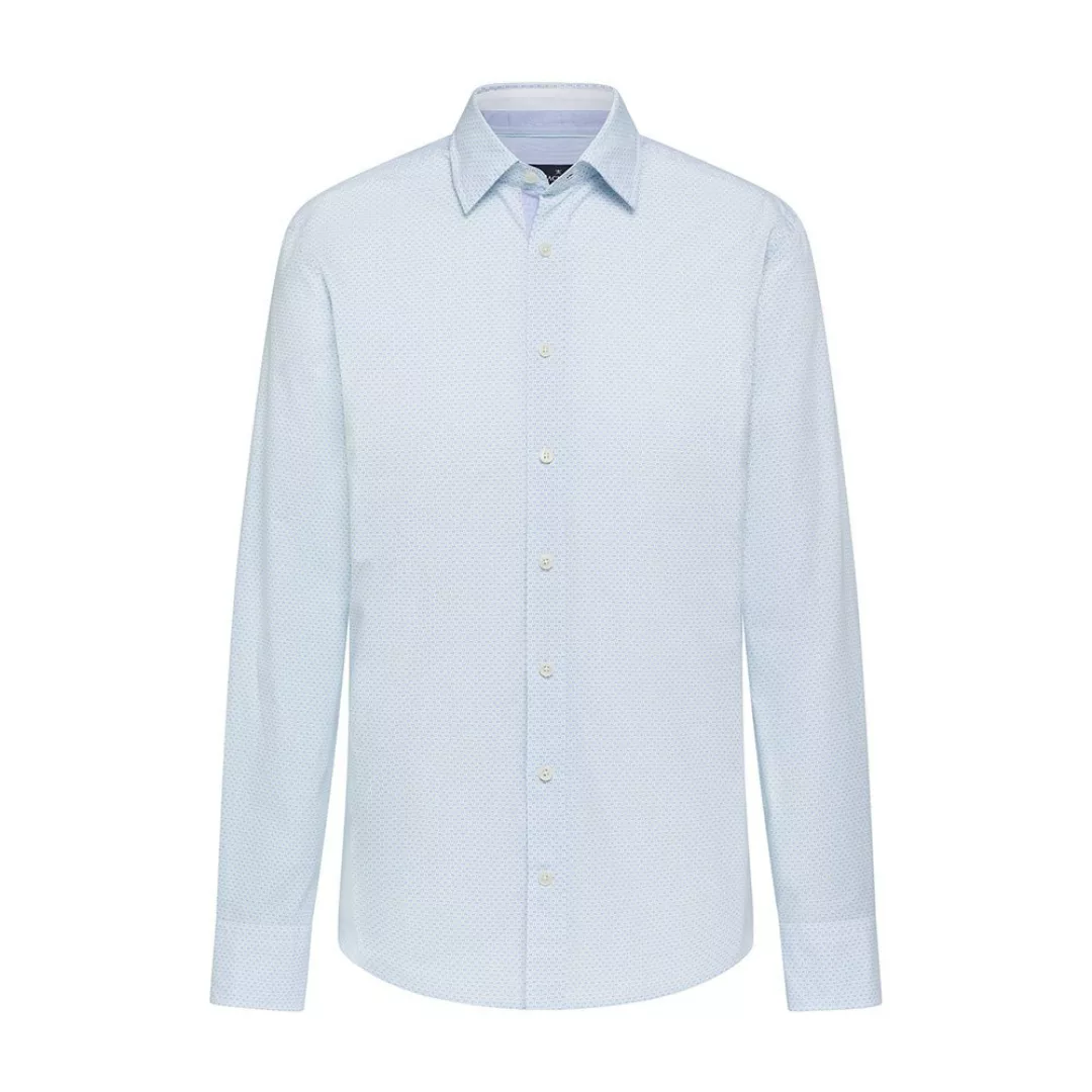 Hackett Mini H Multi Trim Langarm Hemd L White / Blue günstig online kaufen