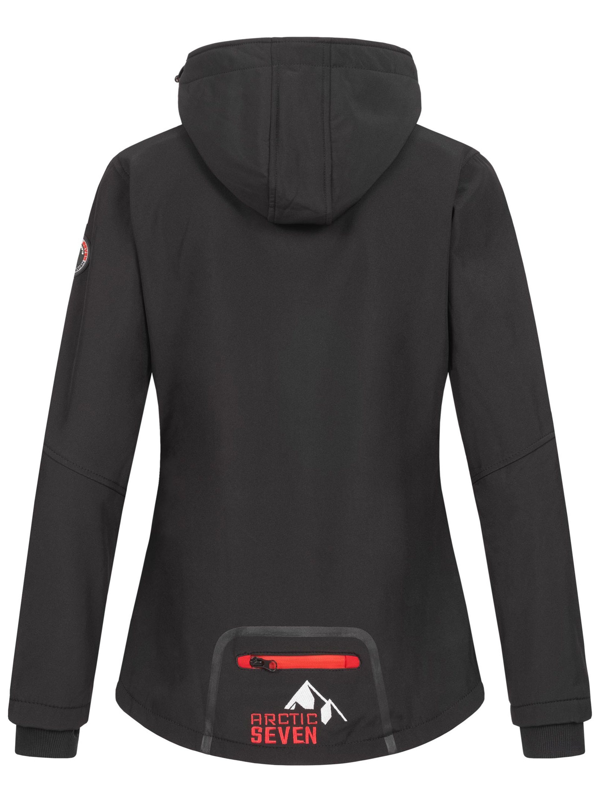 Arctic Seven Softshelljacke "ASNicolia", funktionale Outdoorjacke mit abneh günstig online kaufen