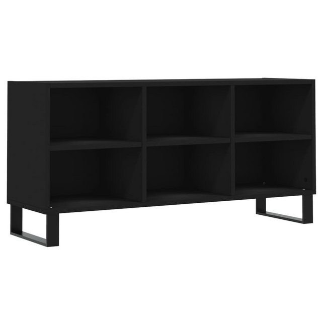 furnicato TV-Schrank Schwarz 103,5x30x50 cm Holzwerkstoff günstig online kaufen