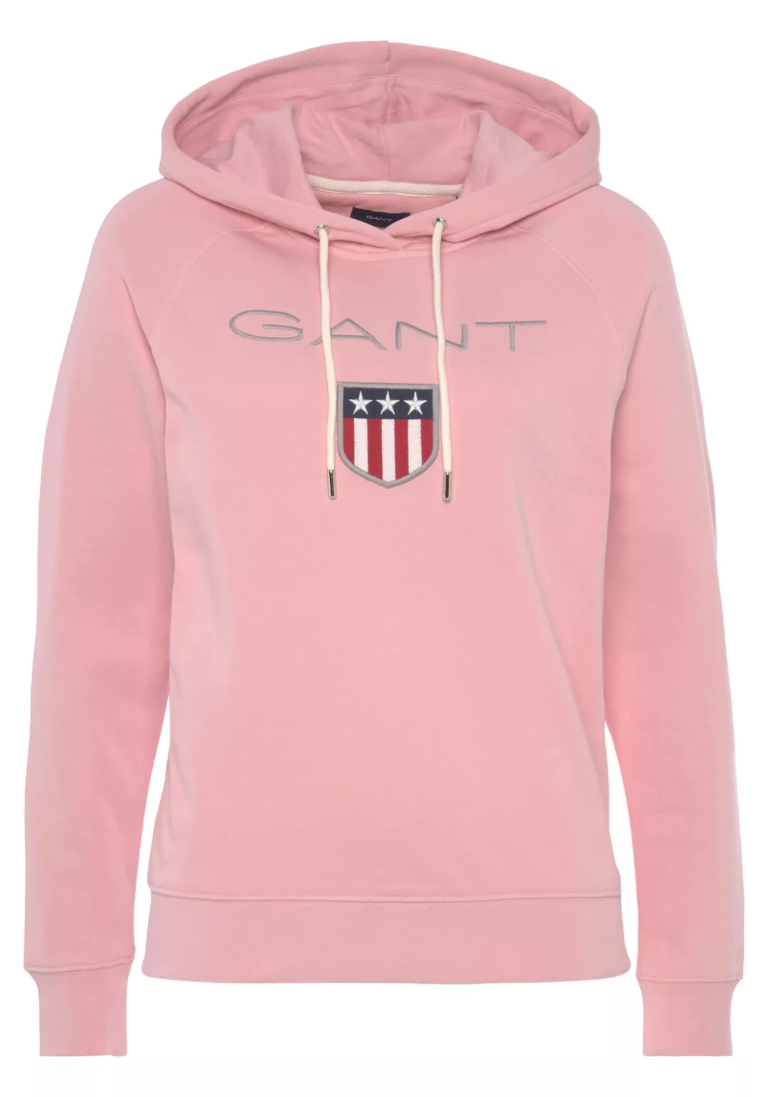 Gant Sweatshirt GANT SHIELD SWEAT HOODIE mit großer Label-Applikation vorne günstig online kaufen