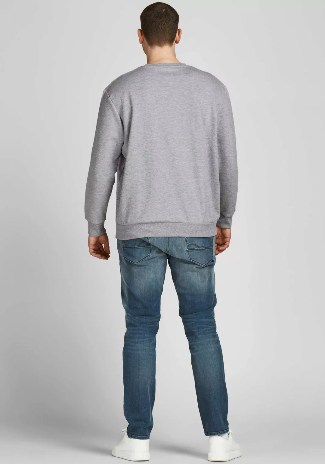 Jack & Jones Herren Rundhals Pullover JJEBASIC Plussize günstig online kaufen