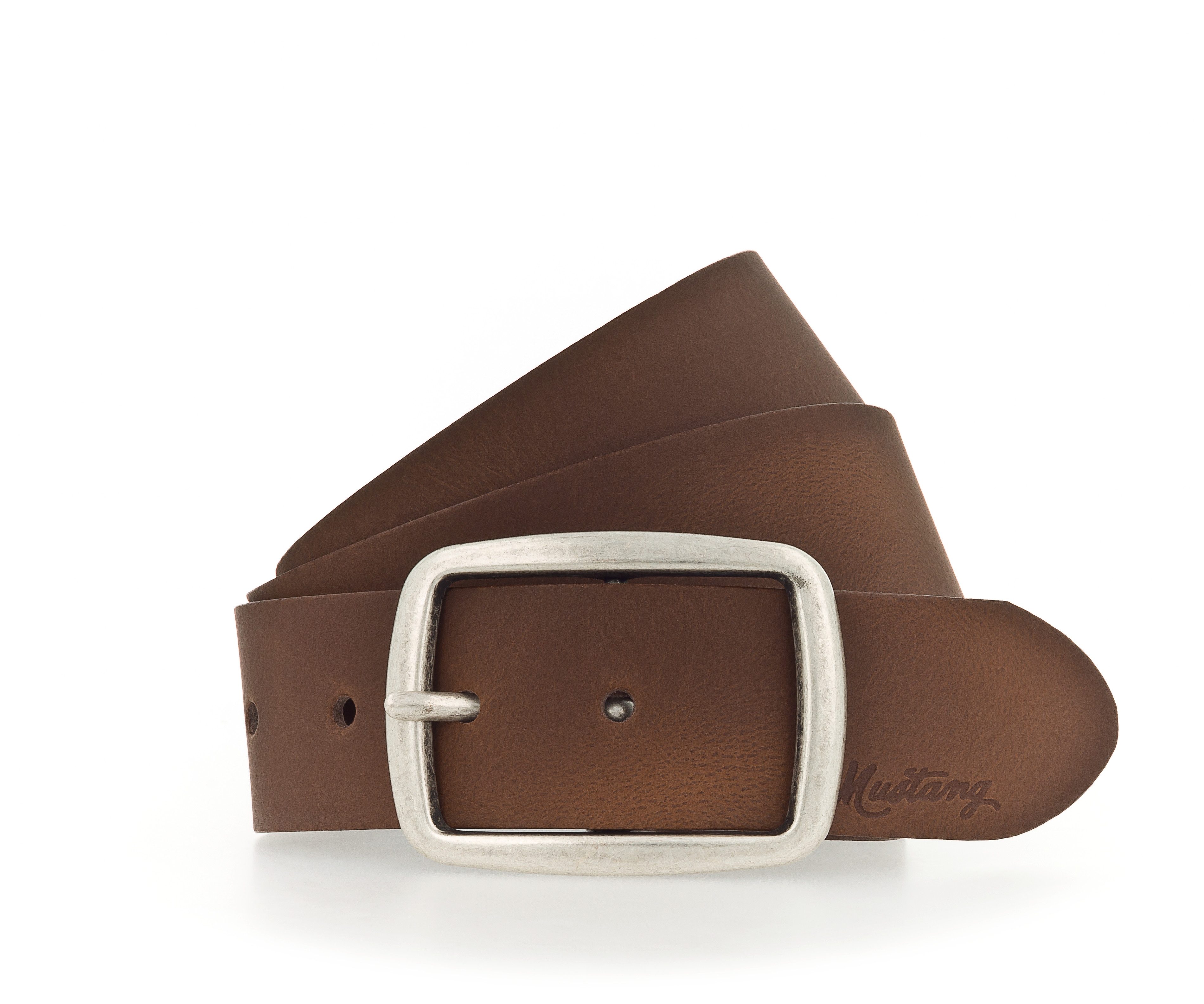 MUSTANG Ledergürtel, Pull-Up-Leder mit Vintagecharakter, 4 cm günstig online kaufen
